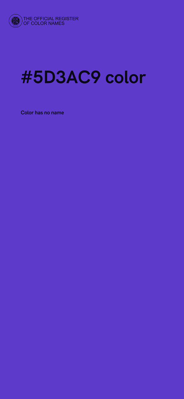 #5D3AC9 color image