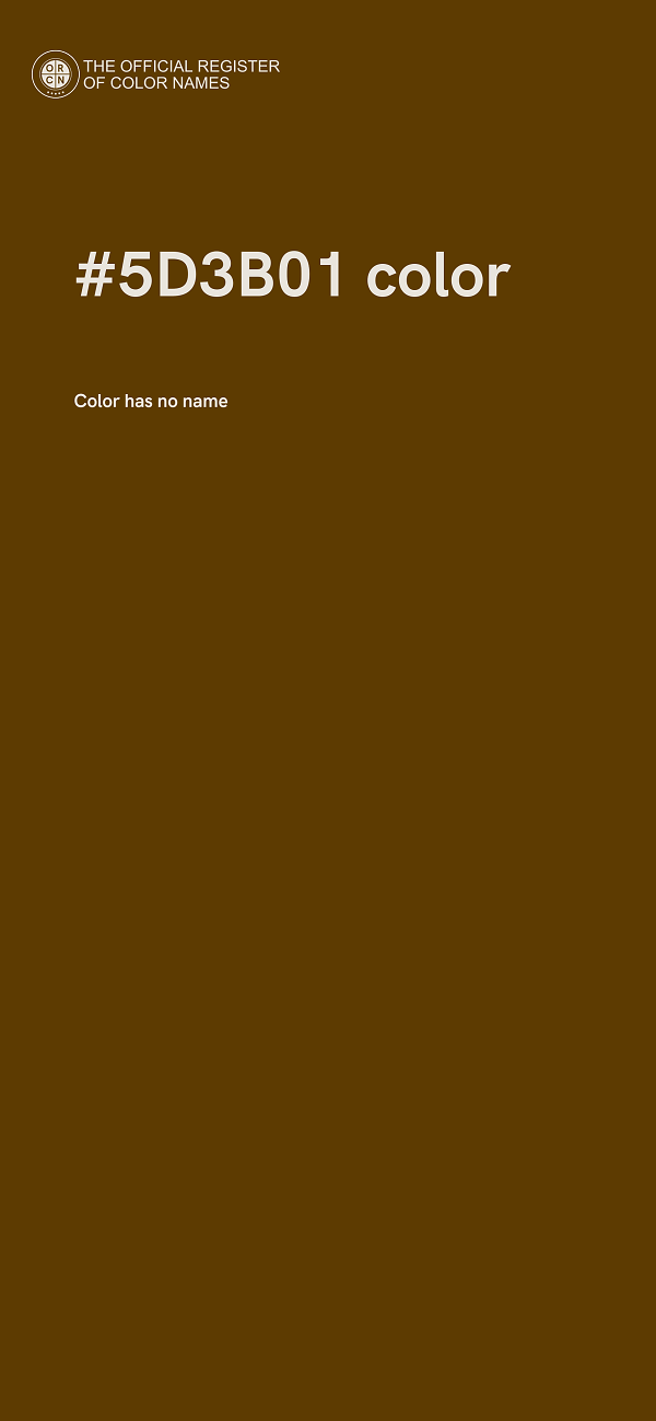 #5D3B01 color image