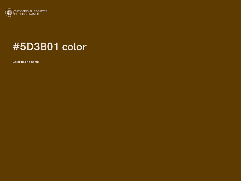 #5D3B01 color image