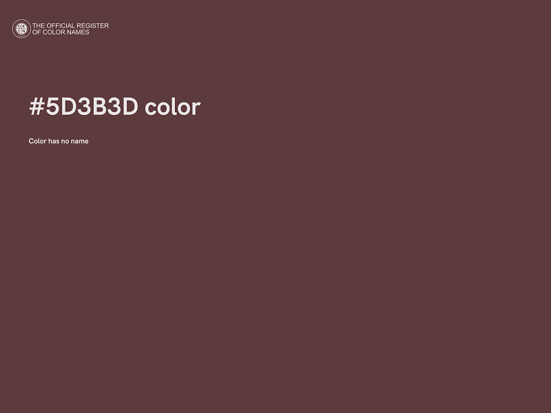 #5D3B3D color image