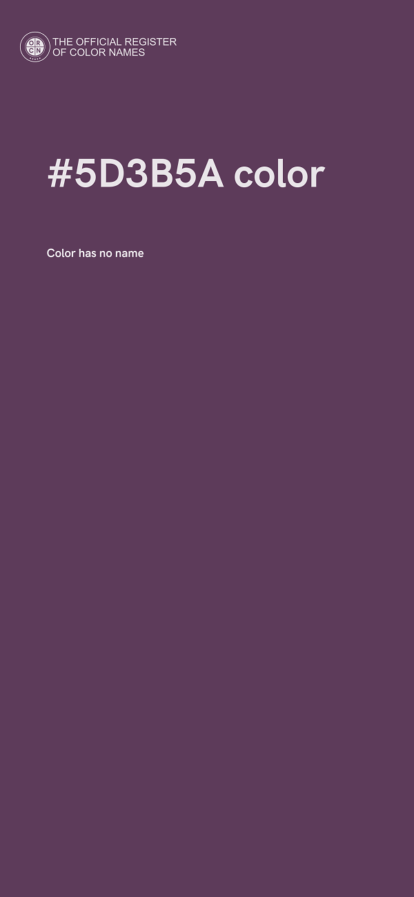#5D3B5A color image