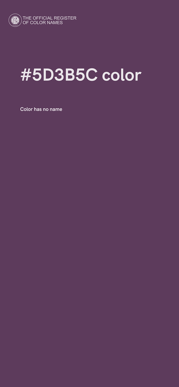 #5D3B5C color image