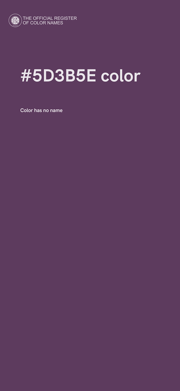 #5D3B5E color image