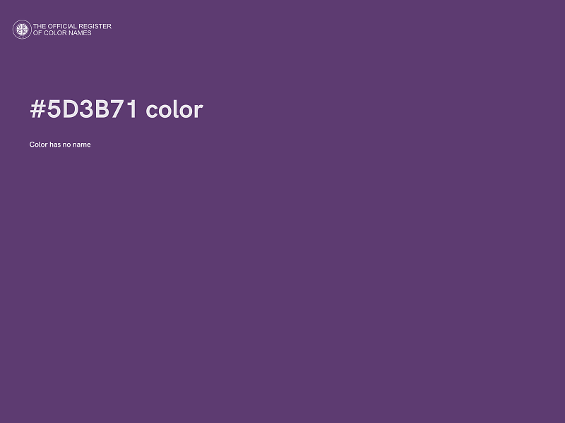 #5D3B71 color image