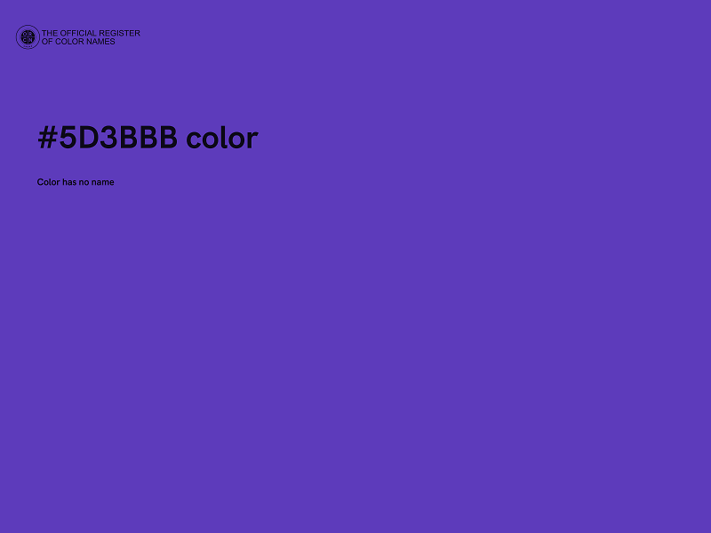 #5D3BBB color image