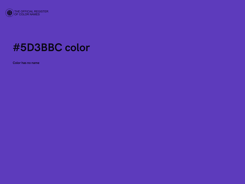 #5D3BBC color image