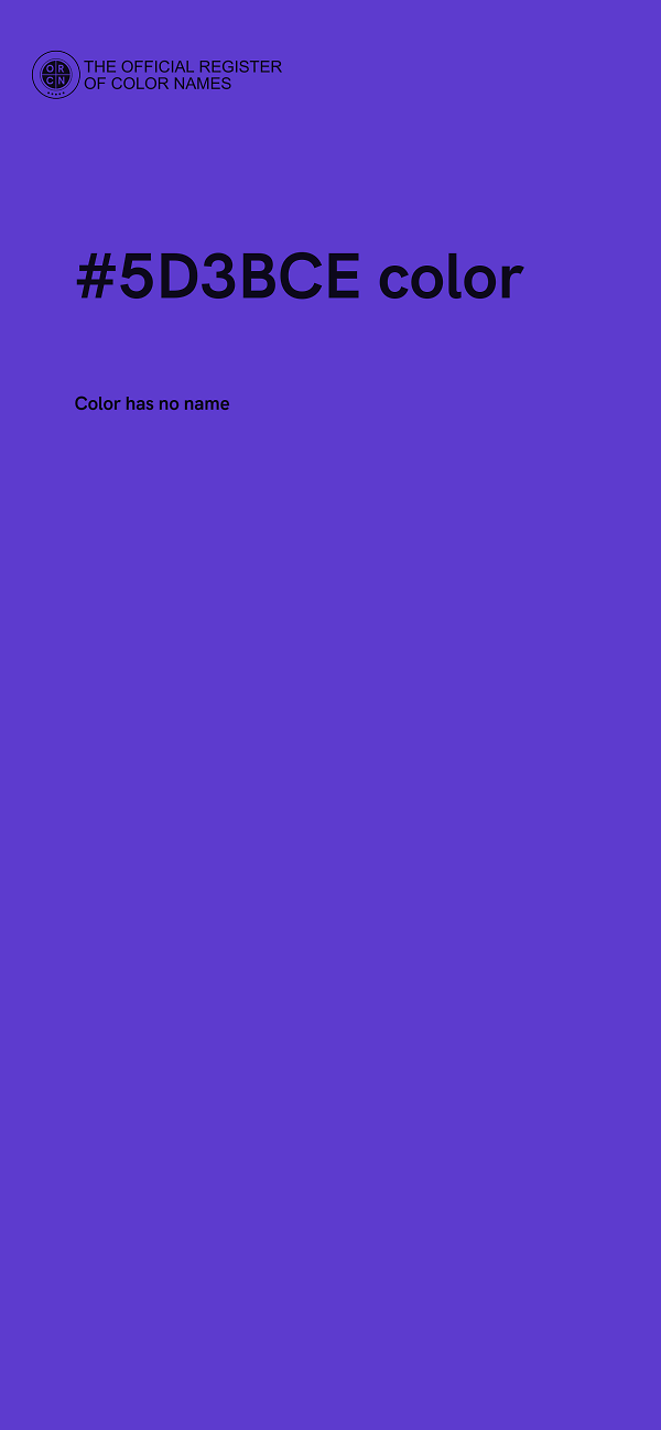 #5D3BCE color image