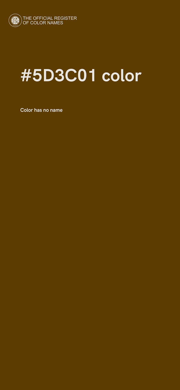 #5D3C01 color image