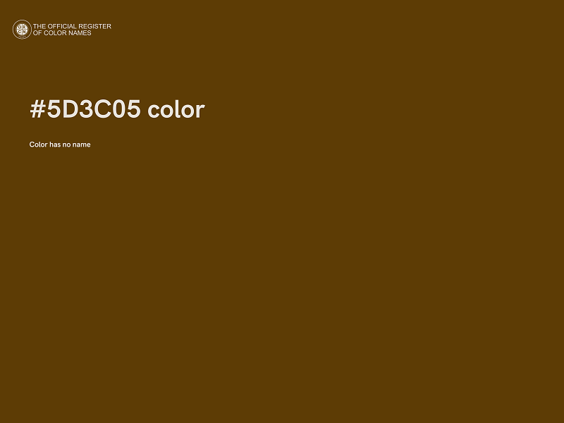 #5D3C05 color image