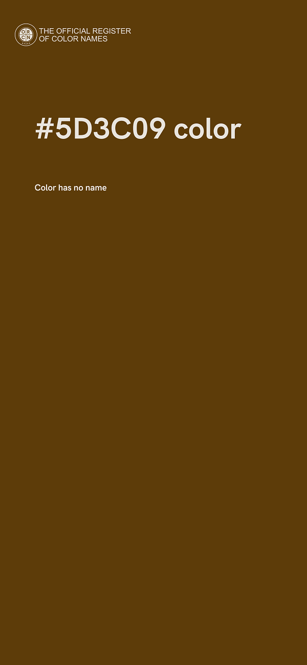 #5D3C09 color image