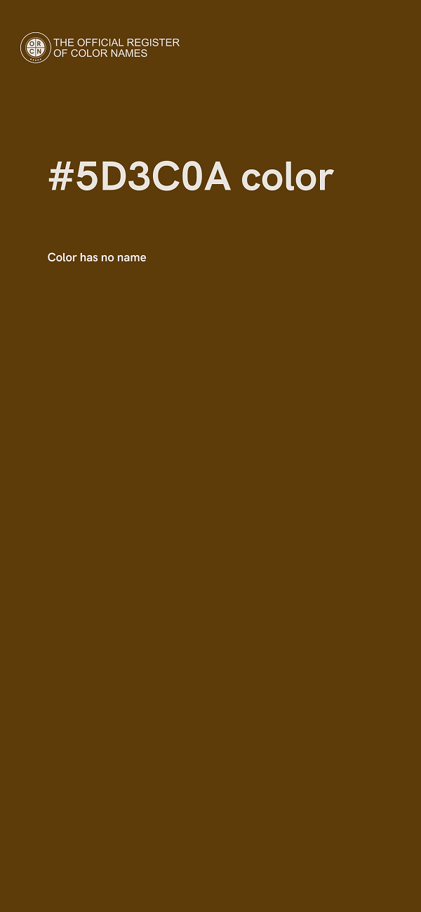 #5D3C0A color image