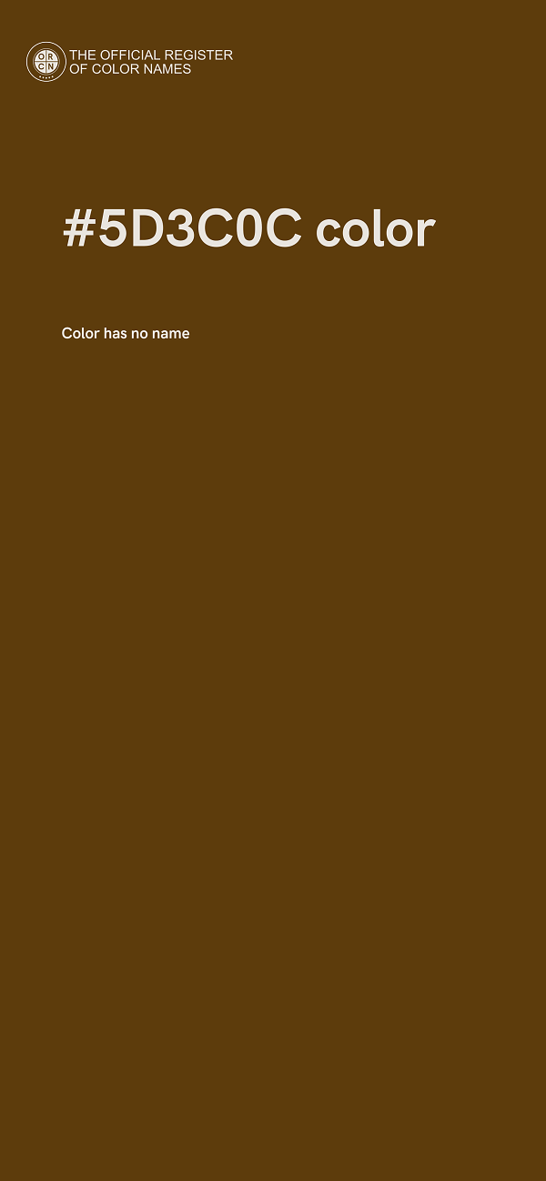 #5D3C0C color image