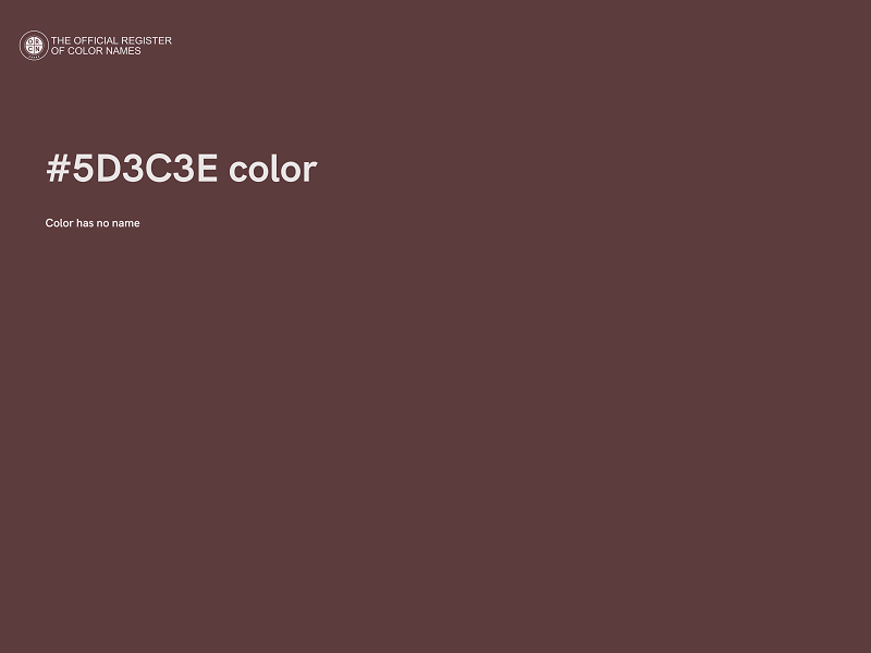 #5D3C3E color image