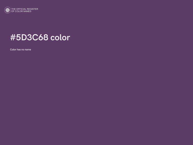 #5D3C68 color image