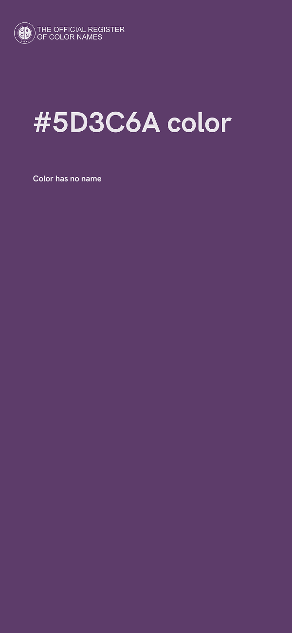 #5D3C6A color image