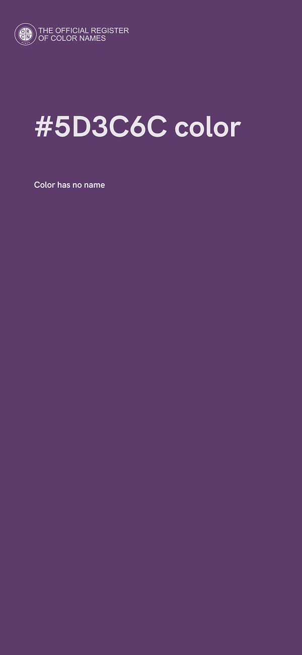 #5D3C6C color image