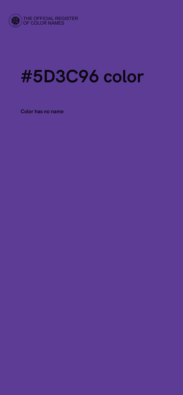 #5D3C96 color image