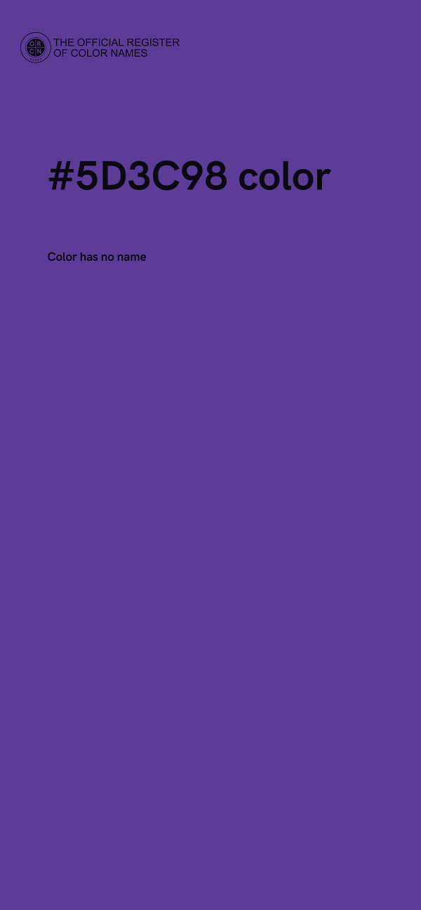#5D3C98 color image