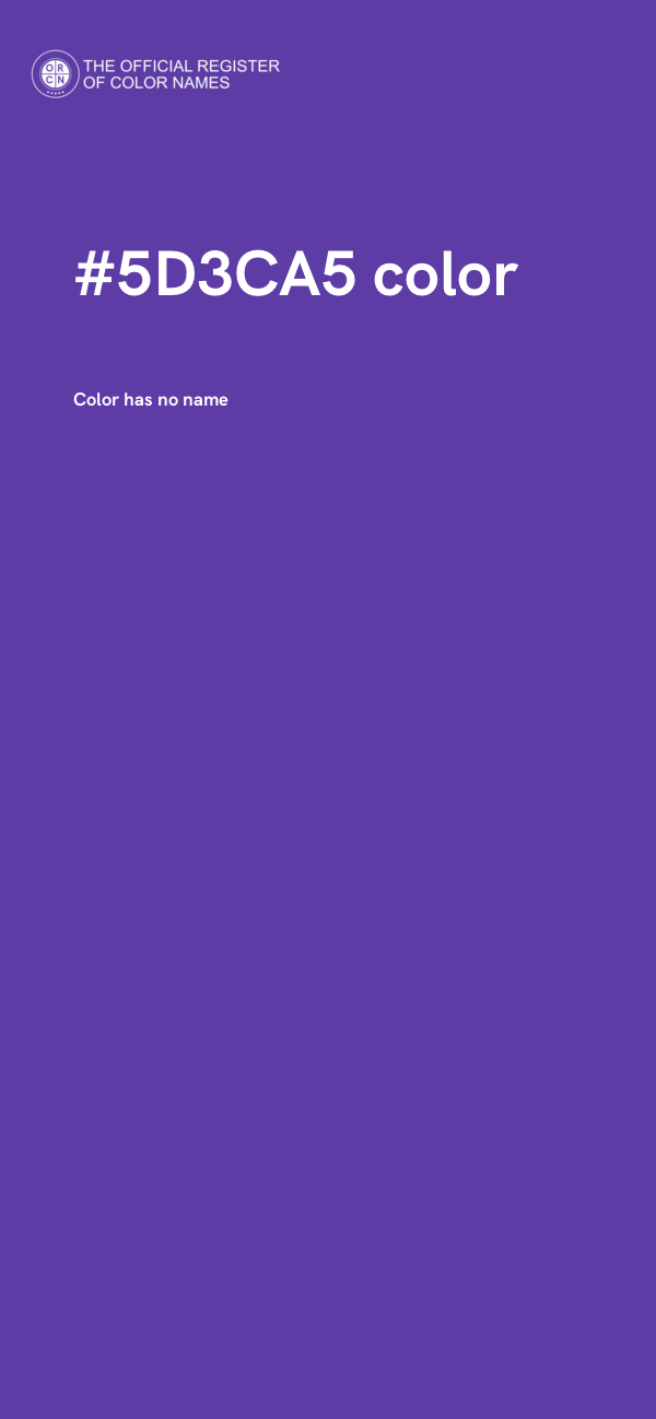 #5D3CA5 color image