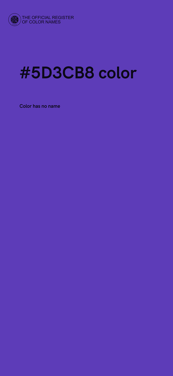 #5D3CB8 color image