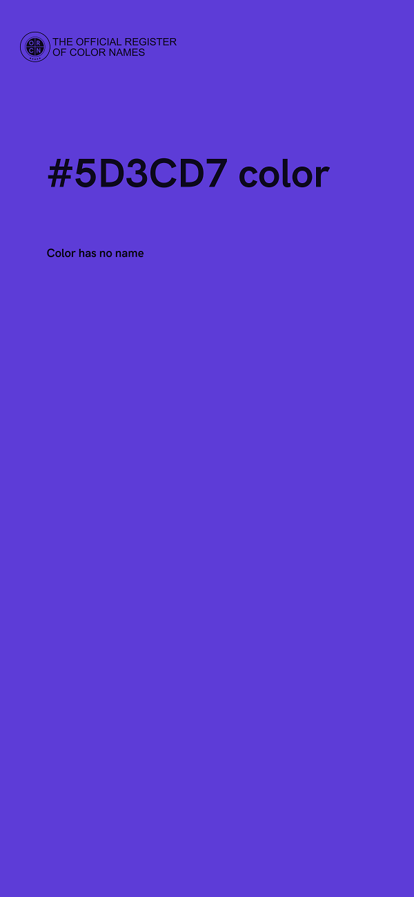 #5D3CD7 color image