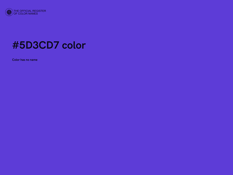 #5D3CD7 color image