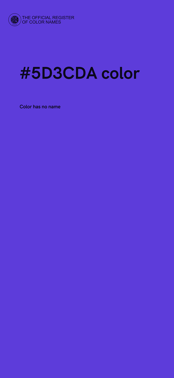 #5D3CDA color image