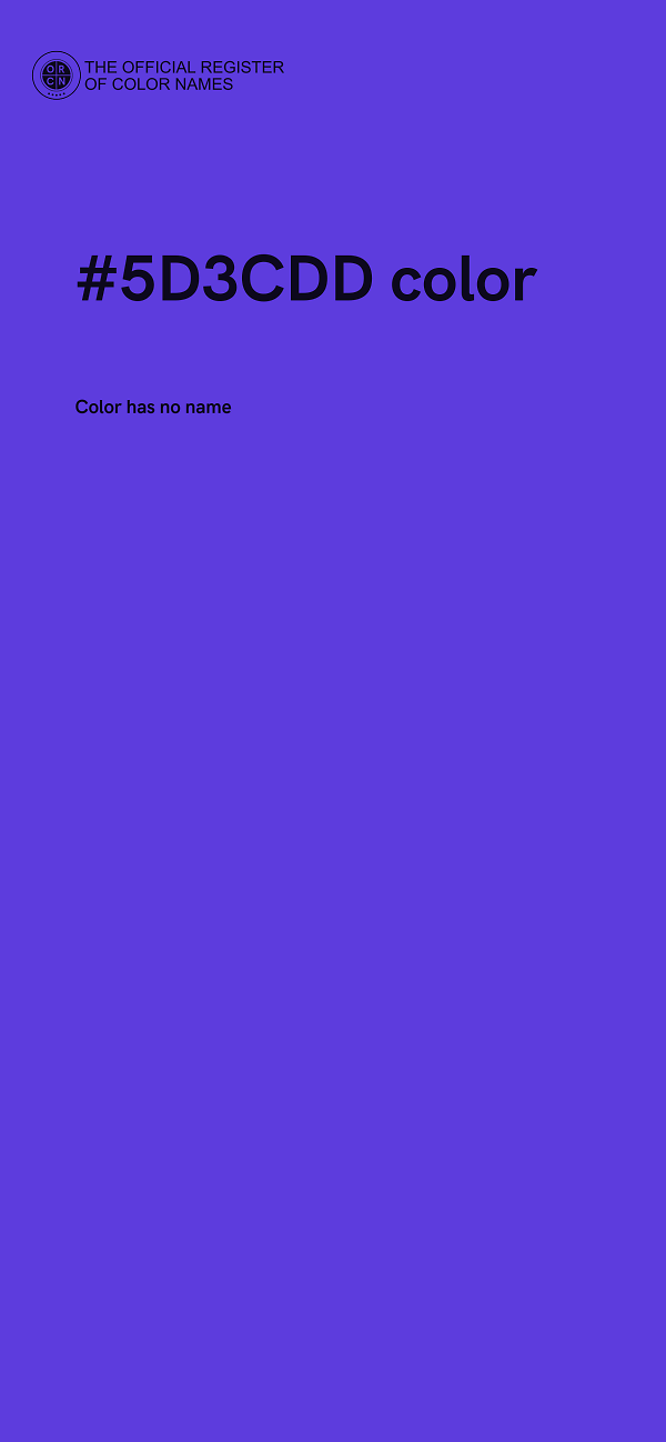 #5D3CDD color image
