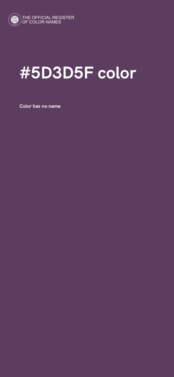 #5D3D5F color image