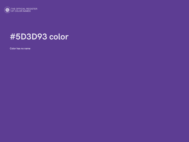 #5D3D93 color image