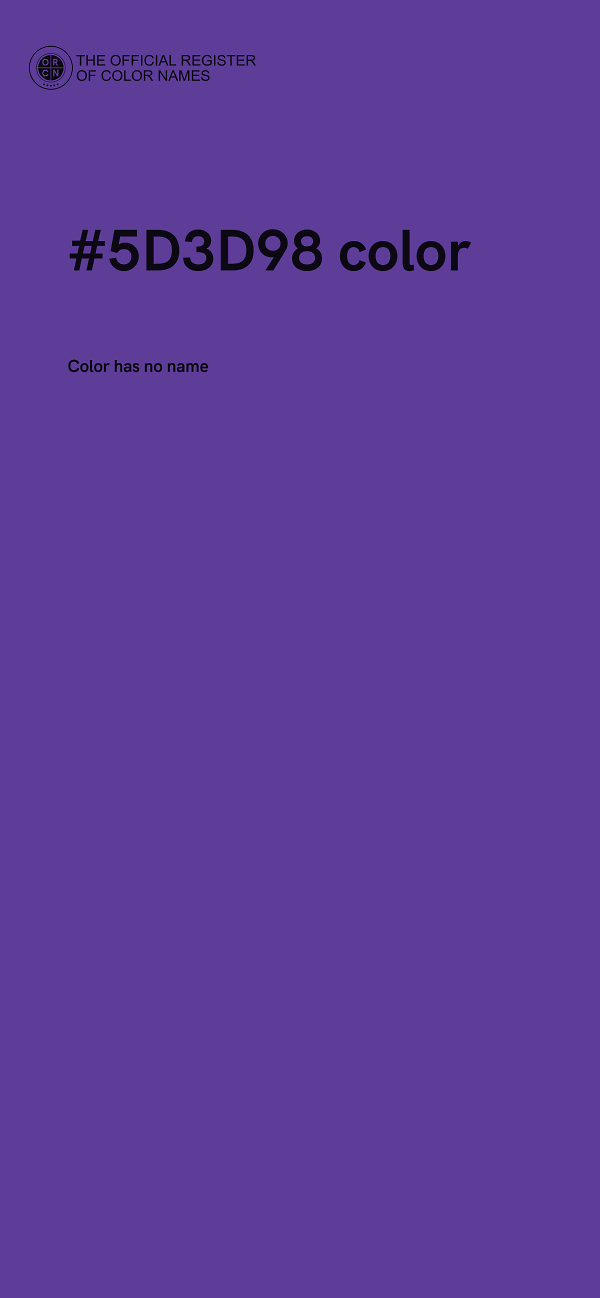 #5D3D98 color image