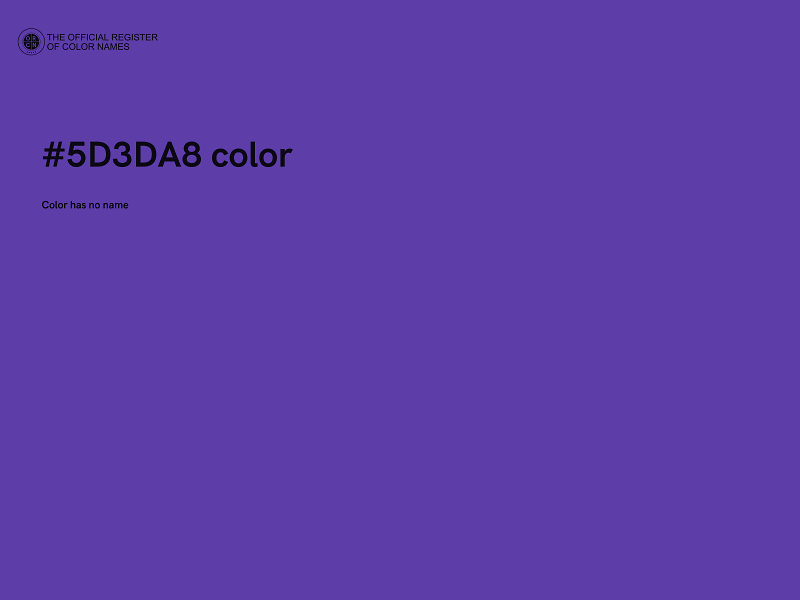 #5D3DA8 color image