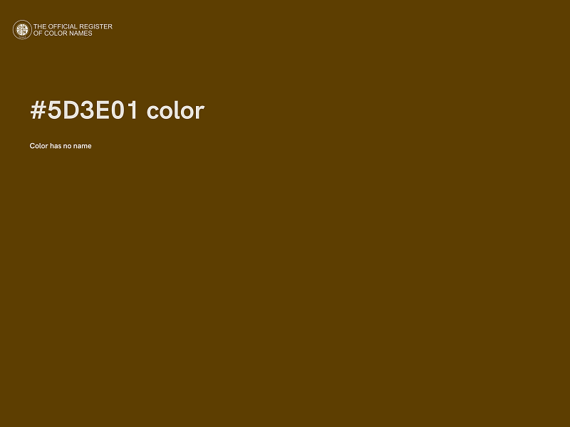 #5D3E01 color image