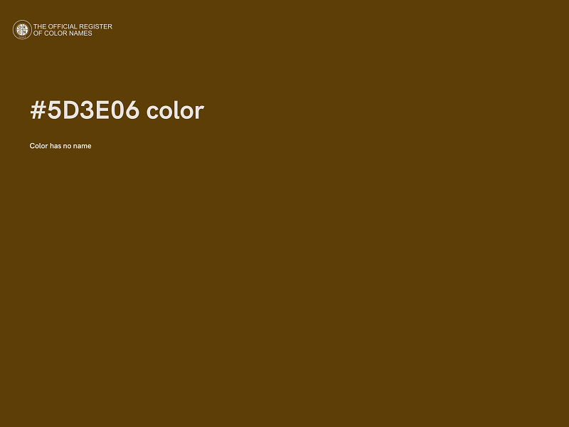 #5D3E06 color image