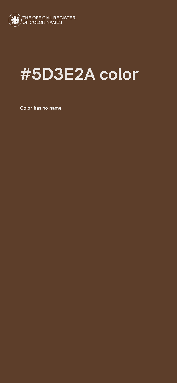 #5D3E2A color image