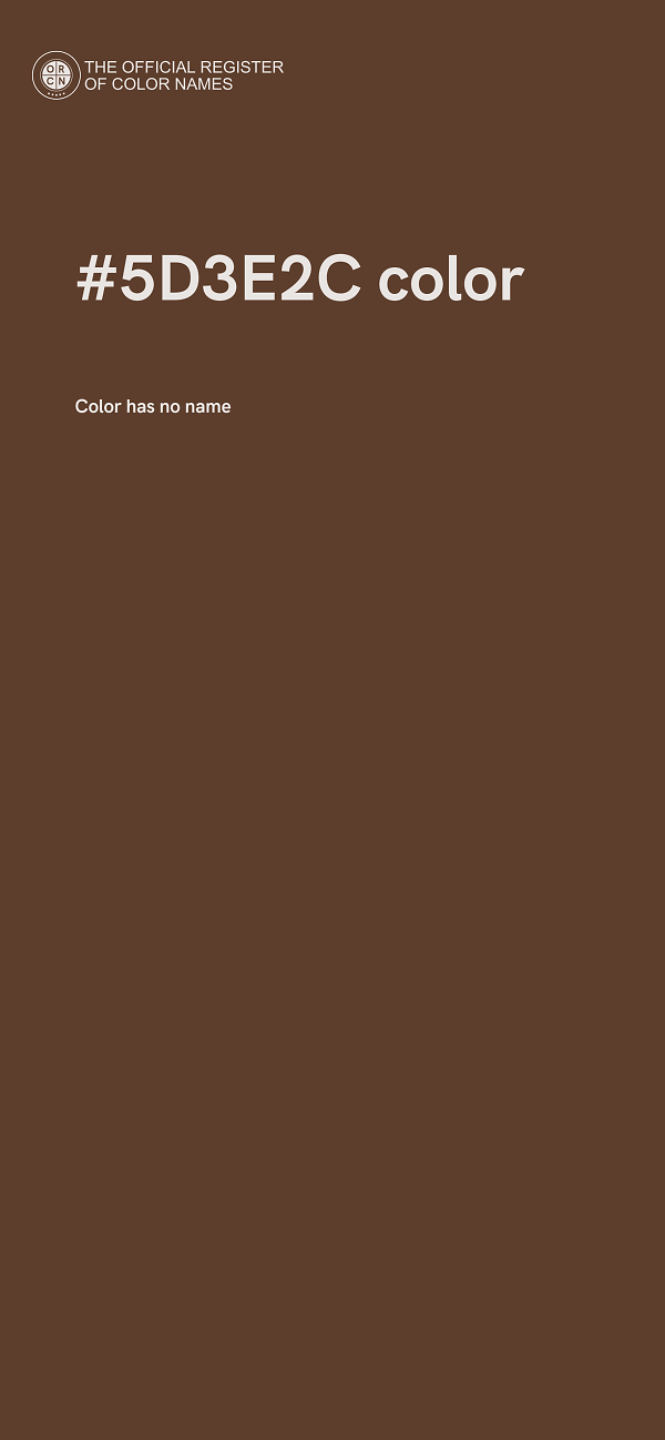 #5D3E2C color image
