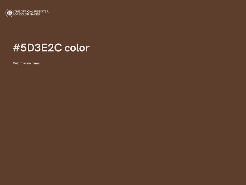 #5D3E2C color image