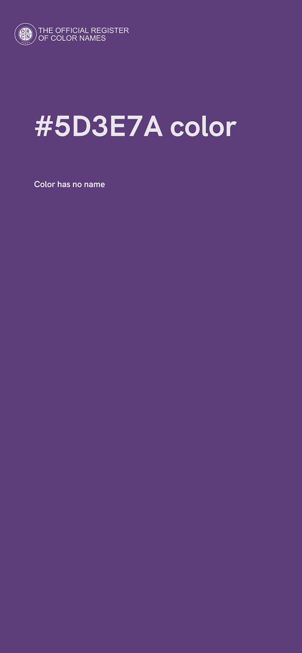 #5D3E7A color image