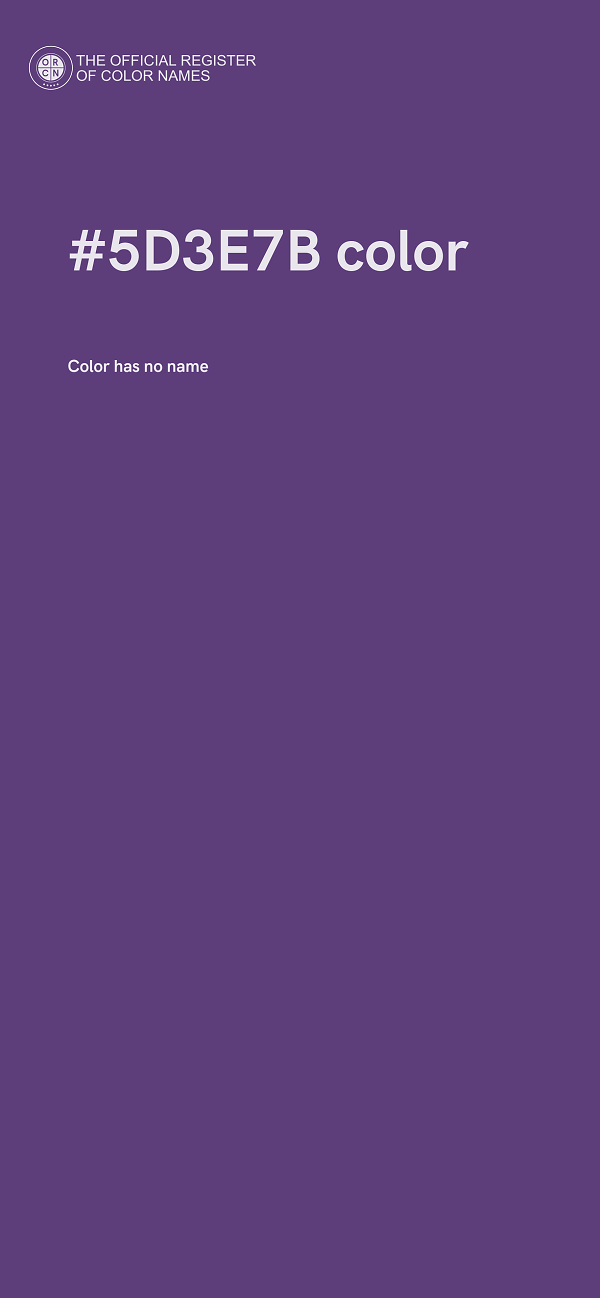 #5D3E7B color image