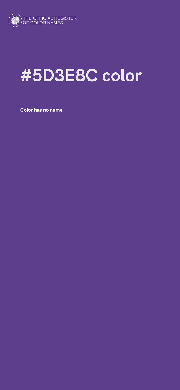 #5D3E8C color image