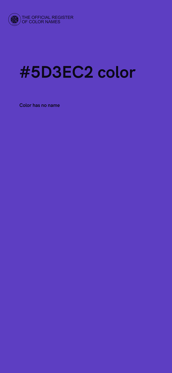 #5D3EC2 color image