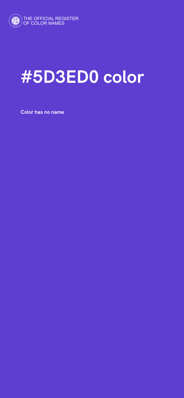 #5D3ED0 color image