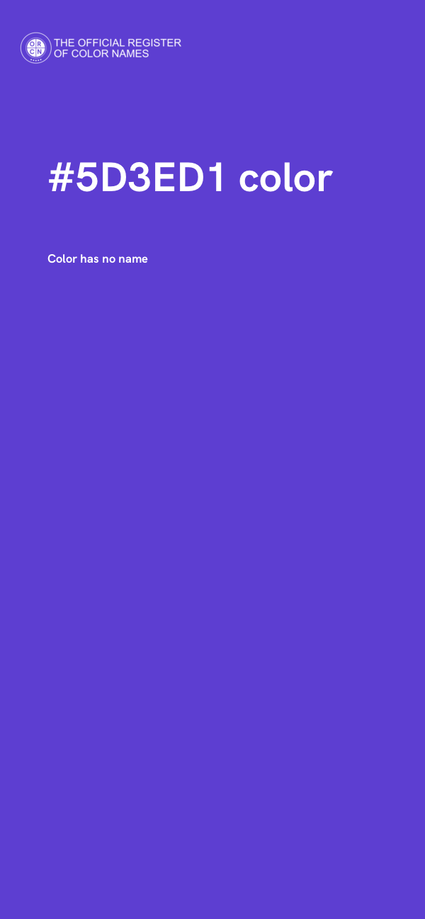#5D3ED1 color image