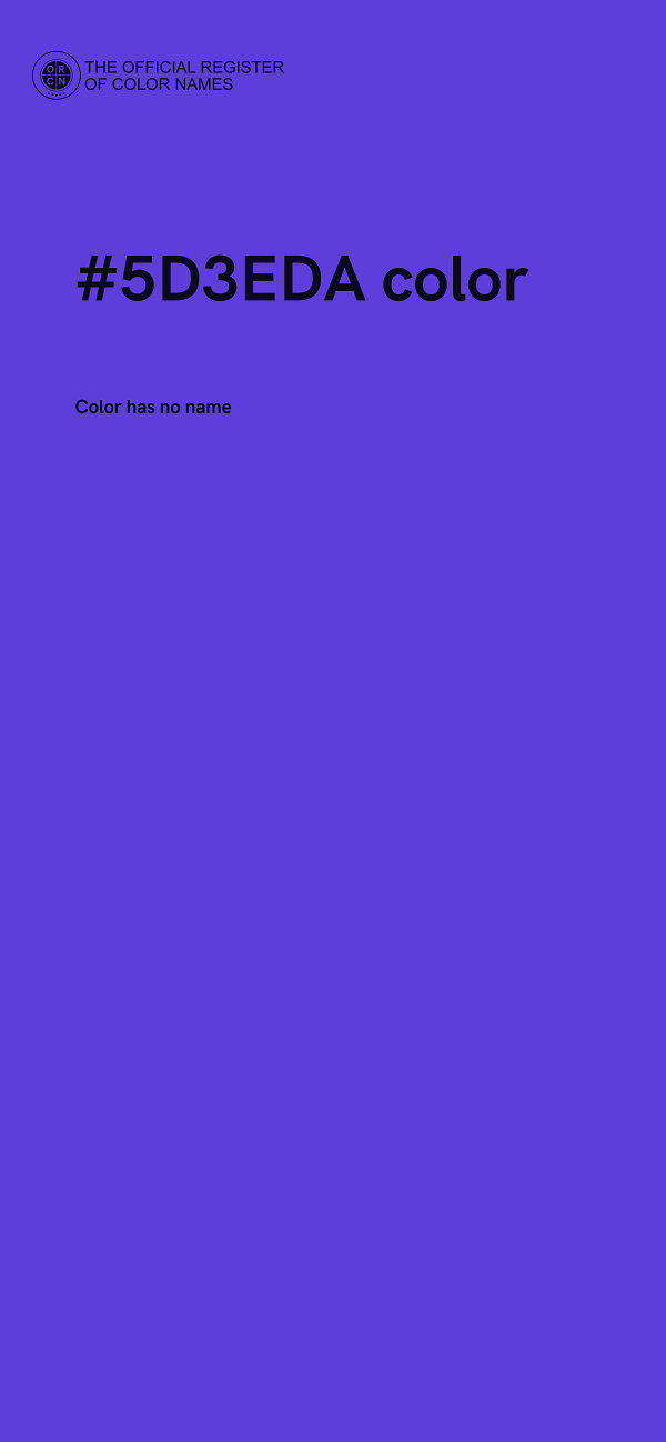 #5D3EDA color image