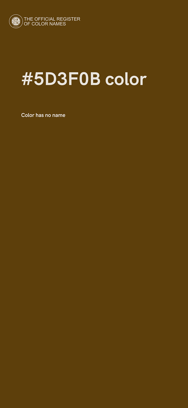 #5D3F0B color image