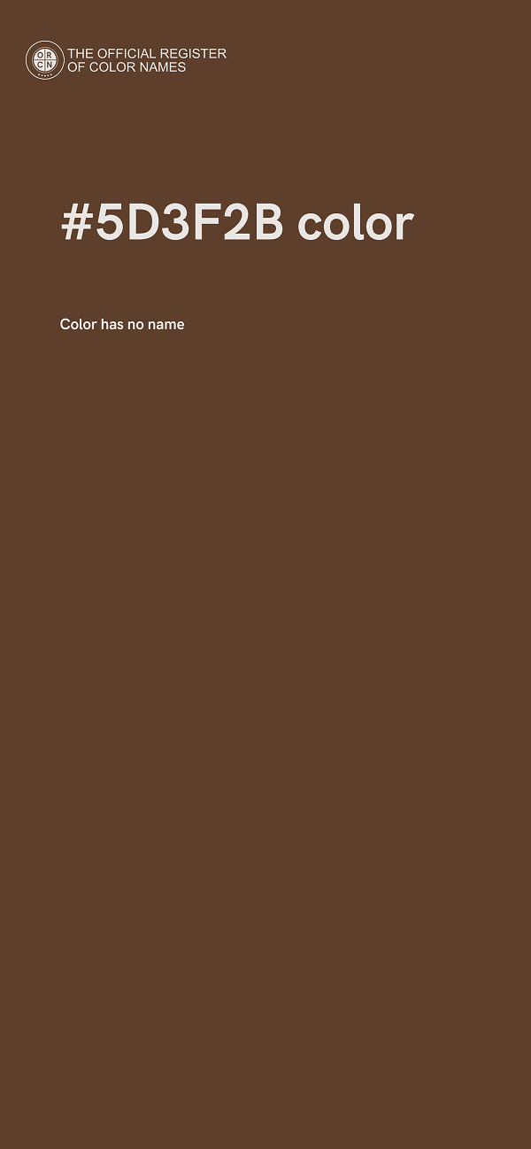 #5D3F2B color image