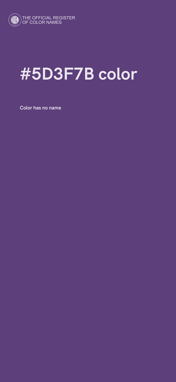 #5D3F7B color image