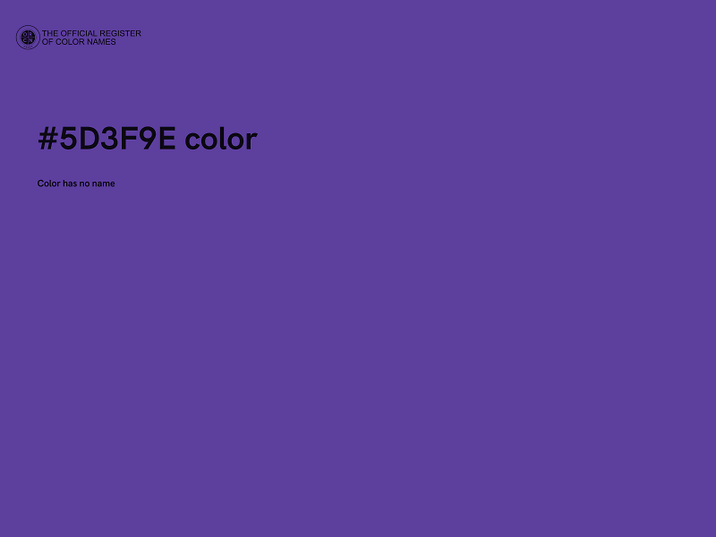 #5D3F9E color image