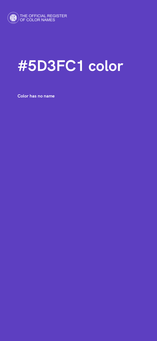 #5D3FC1 color image