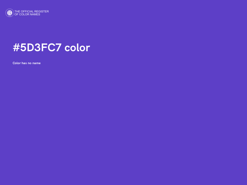 #5D3FC7 color image